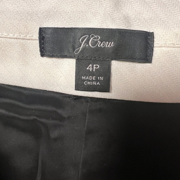 NWOT J. Crew 4P Woolen Houndstooth Wide Leg Pants - Picture 4 of 4